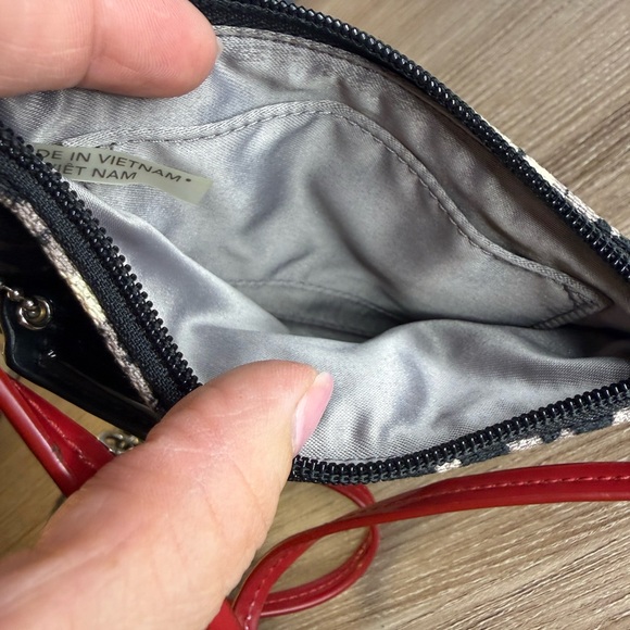 Coach Leopard Print Clutch with Red Accents Set Of 2 - Picture 6 of 12